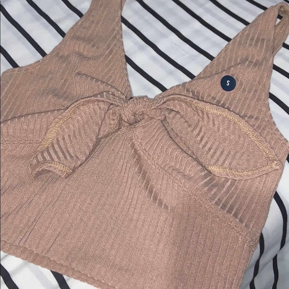 Abercrombie ribbed knot tank